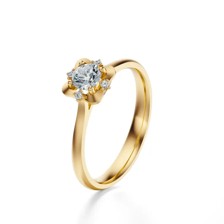 Pierścionek zaręczynowy z diamentami AJPZ_139